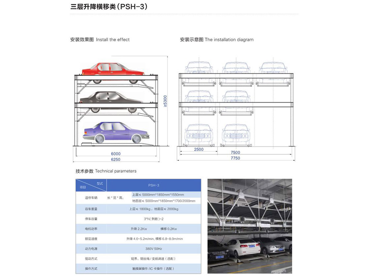 三層升降橫移類（PSH-3）